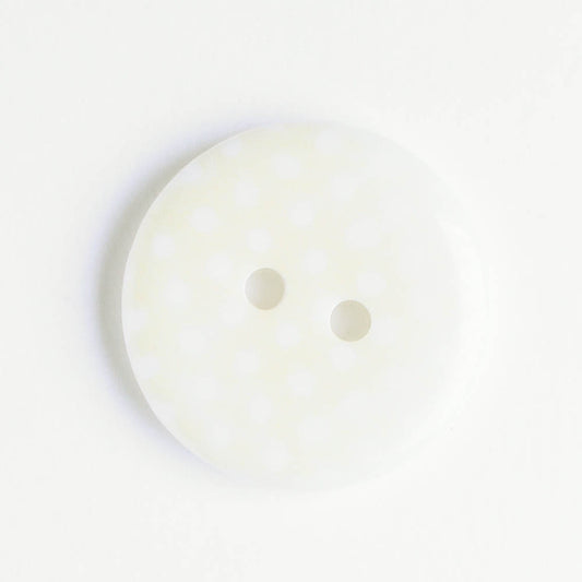 Button - Yellow Dots - Plastic