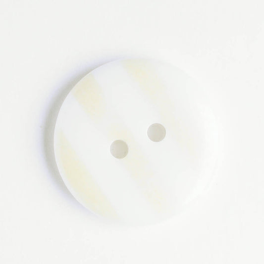 Button - Yellow Stripes - Plastic