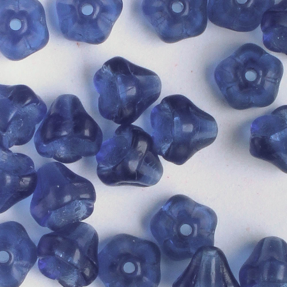 5x6mm Bell Flower - Blue