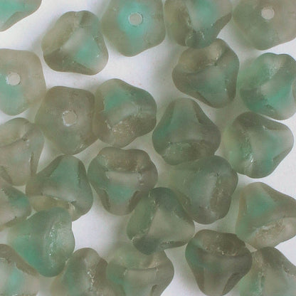 5x6mm Bell Flower - Green/Gray