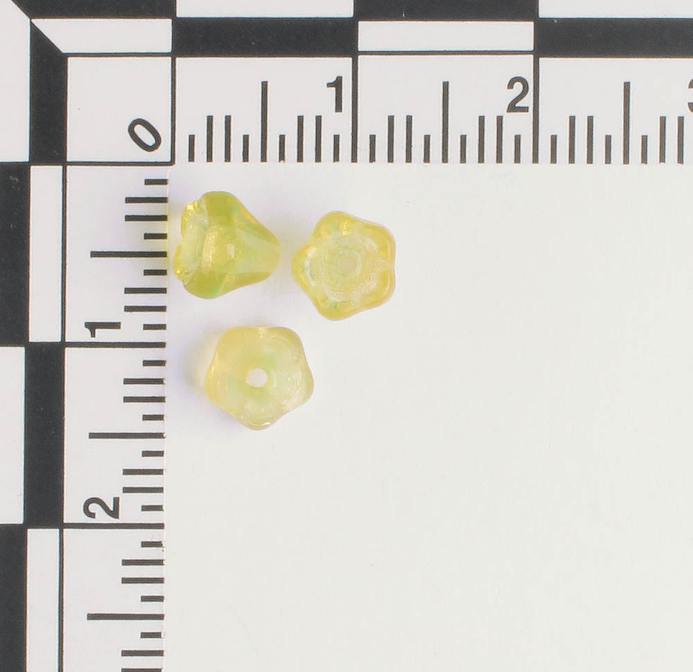 5x6mm Bell Flower - Yellow/Green