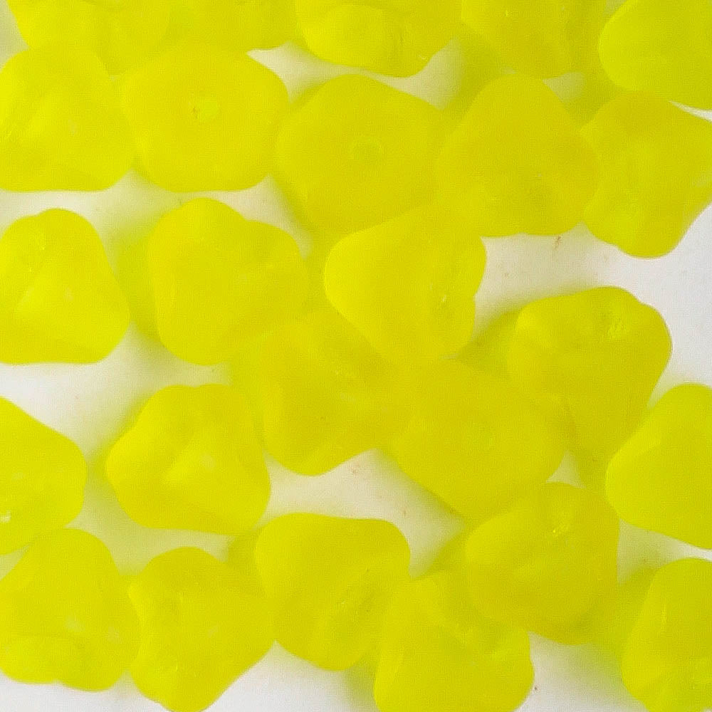 5x6mm Bell Flower - Matte Yellow