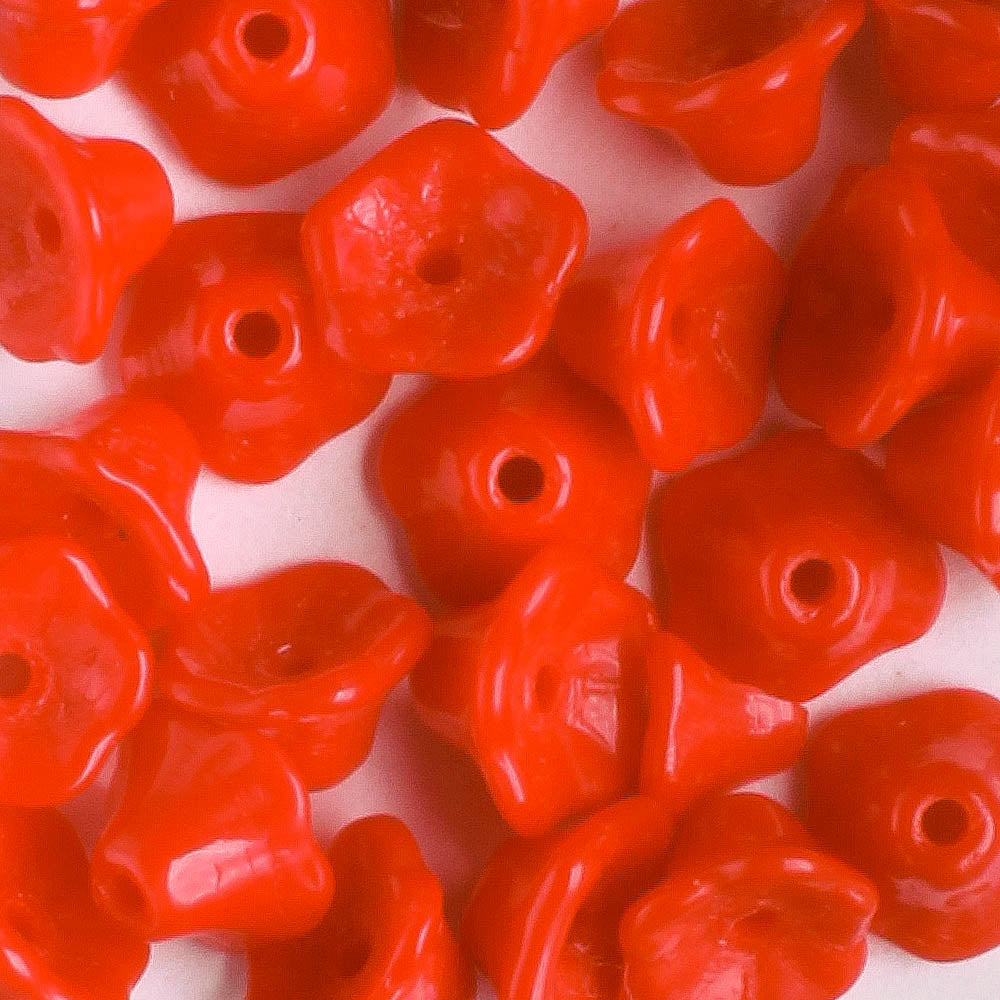 4x6mm Bell Flower - Red