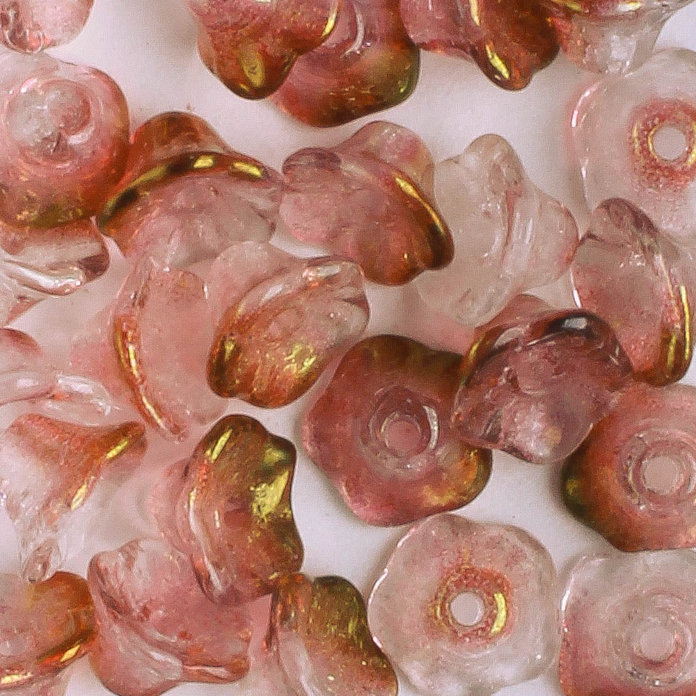 4x6mm Bell Flower - Vintage Rose