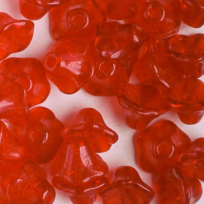 4x6mm Bell Flower - Red
