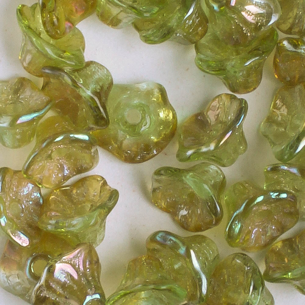 4x6mm Bell Flower - Moss AB