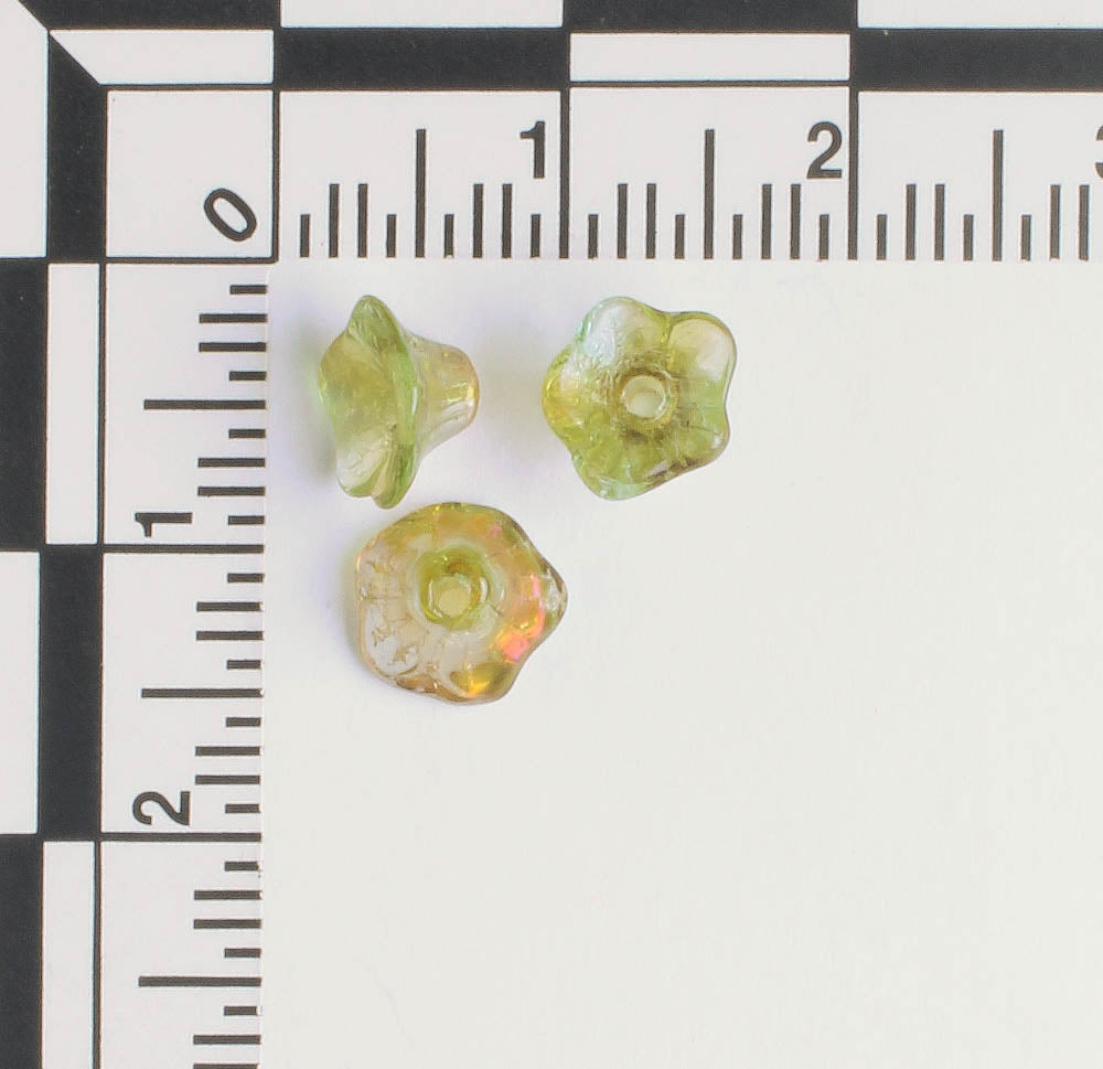4x6mm Bell Flower - Moss AB