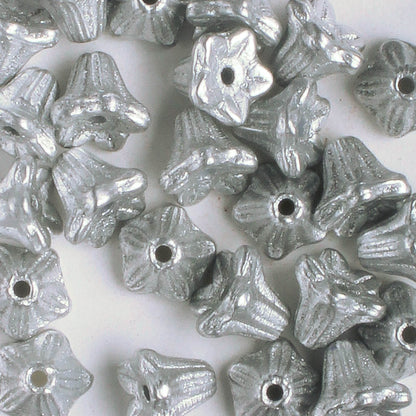 5x6mm Bell Flower - Silver