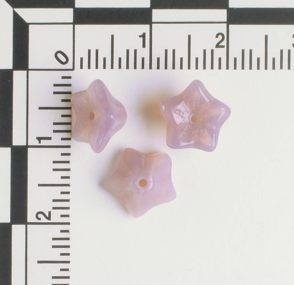 5x8mm Bell Flower - Milky Purple