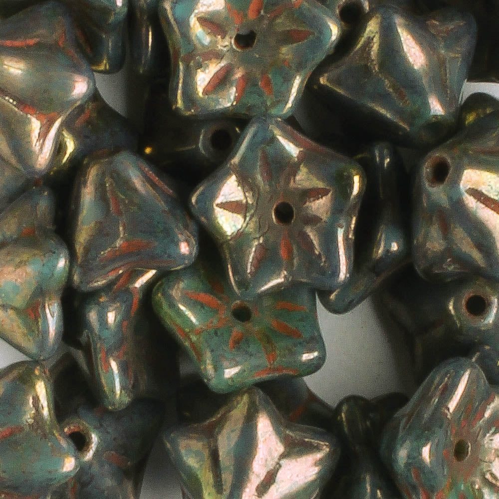 5x8mm Bell Flower - Bronze Luster