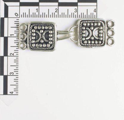 Hook and Eye Clasp 50x15mm