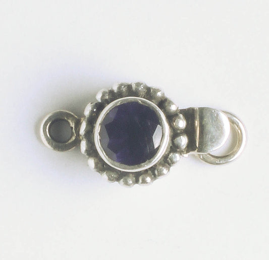 Single Strand Box Clasp - Sterling - 19x9mm