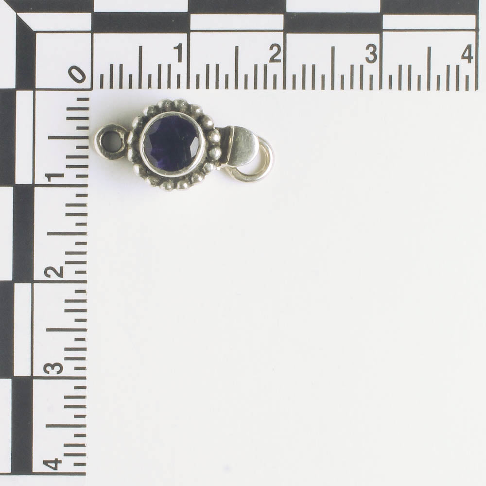 Single Strand Box Clasp - Sterling - 19x9mm