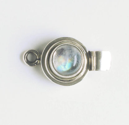 Single Strand Box Clasp - Sterling - 20x11mm