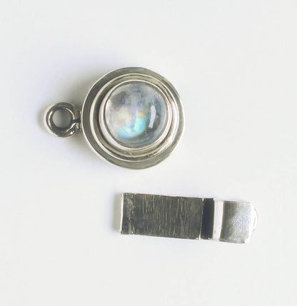 Single Strand Box Clasp - Sterling - 20x11mm