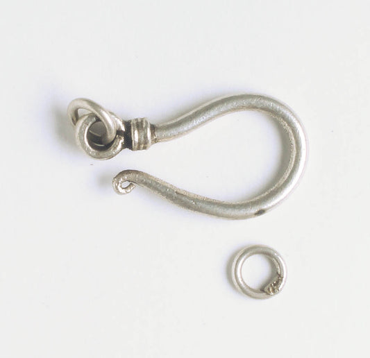 Hook and Eye Clasp - Sterling