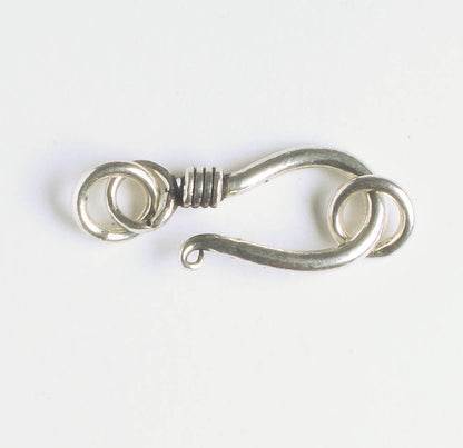 Hook and Eye Clasp - Sterling