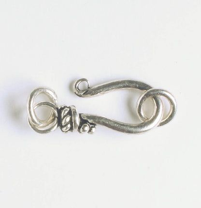 Hook and Eye Clasp - Sterling