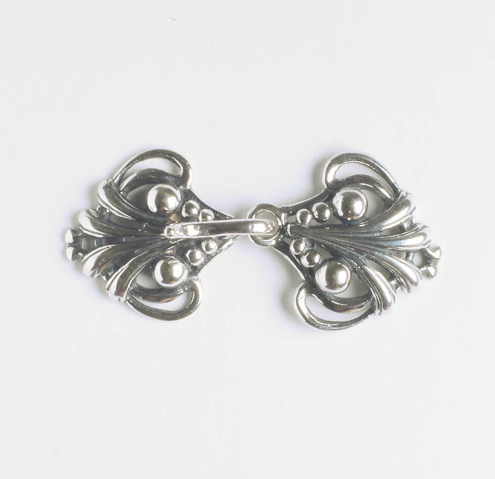 Hook and Eye Clasp - Sterling