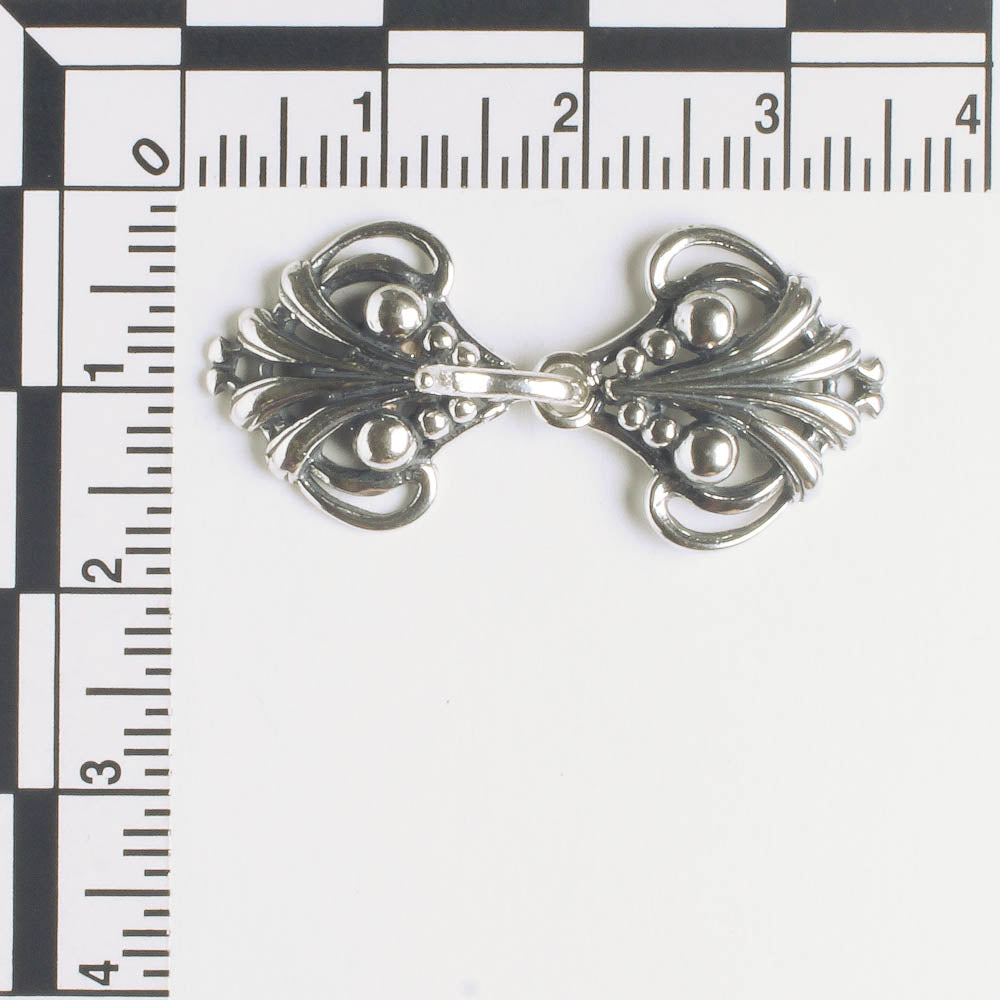 Hook and Eye Clasp - Sterling