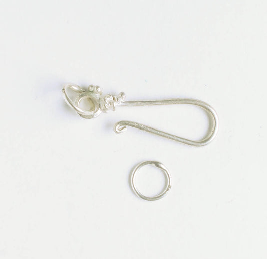 Hook and Eye Clasp - Sterling