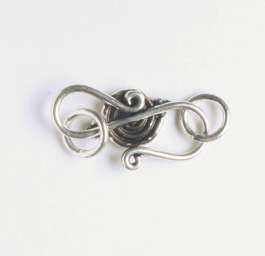 S-Hook Clasp - Sterling