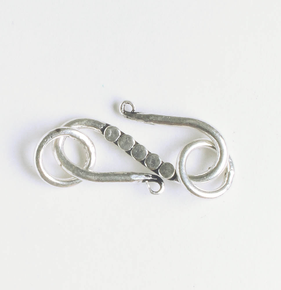 S-Hook Clasp - Sterling