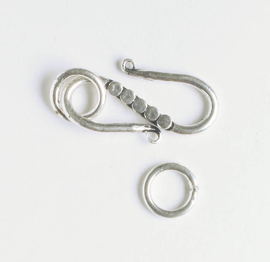 S-Hook Clasp - Sterling