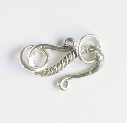 S-Hook Clasp - Sterling