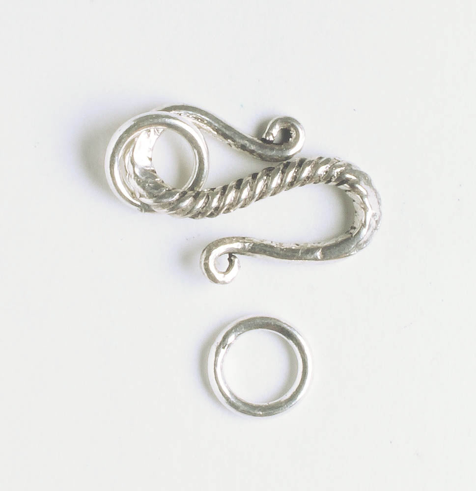 S-Hook Clasp - Sterling