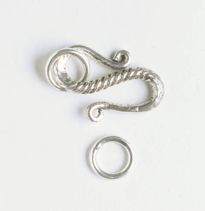S-Hook Clasp - Sterling
