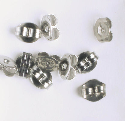 Earring Back, Stainless - Pair