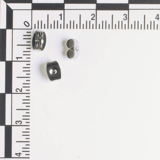 Earring Back, Stainless - Pair