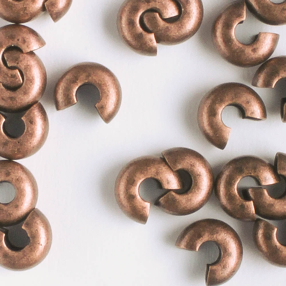 Crimp Cover Antique Copper