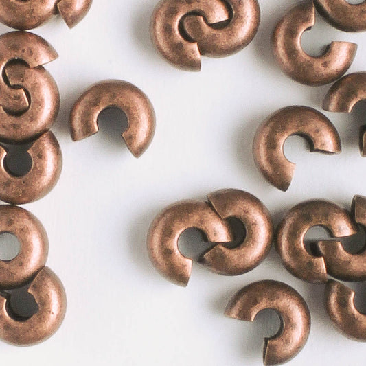 Crimp Cover Antique Copper