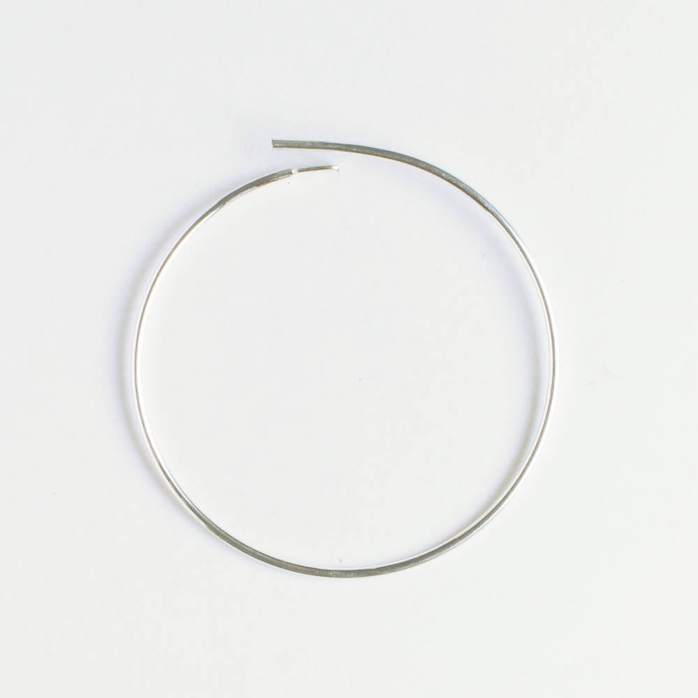 Earring - 25mm Hoop - Silver - Pair