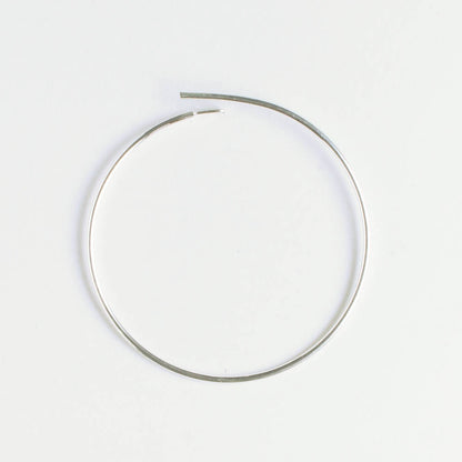 Earring - 25mm Hoop - Silver - Pair