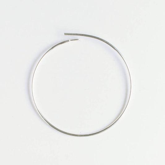 Earring - 25mm Hoop - Silver - Pair