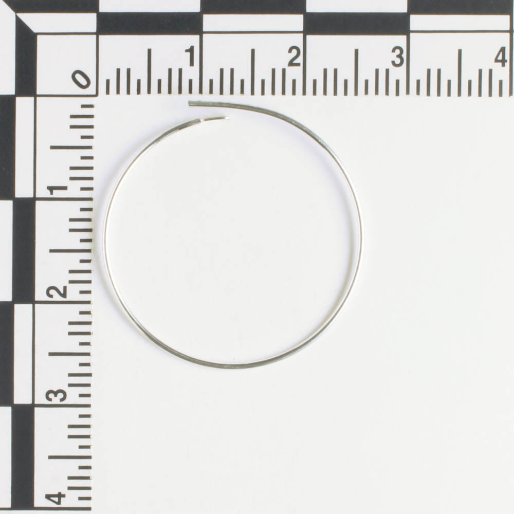 Earring - 25mm Hoop - Silver - Pair