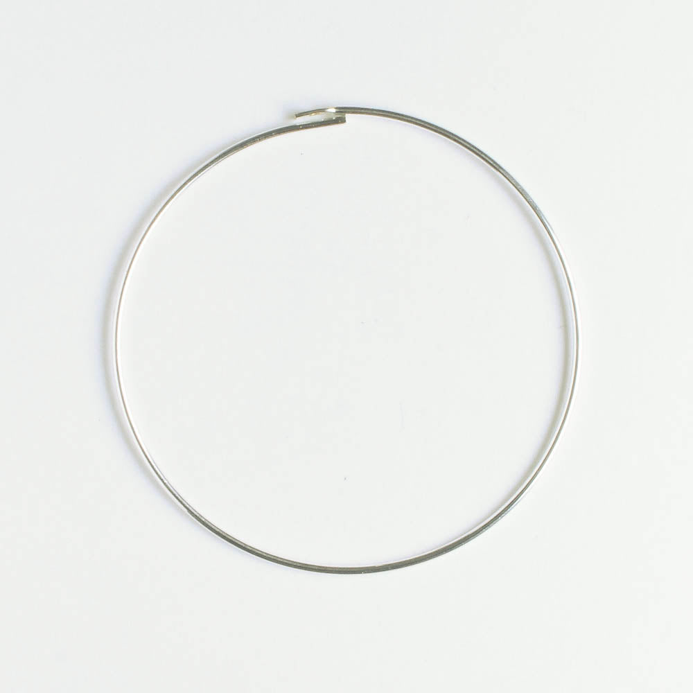 Earring - 32mm Hoop - Silver - Pair