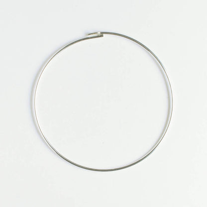 Earring - 32mm Hoop - Silver - Pair