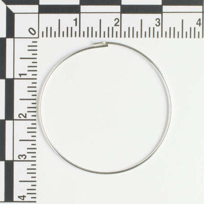 Earring - 32mm Hoop - Silver - Pair