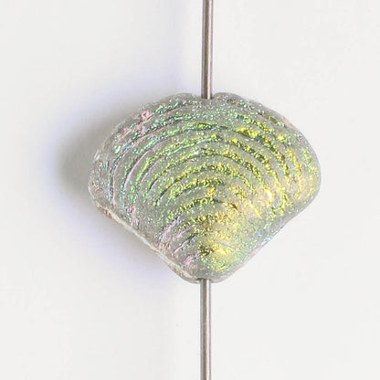 15x18mm Seashell Bead Etched Rainbow