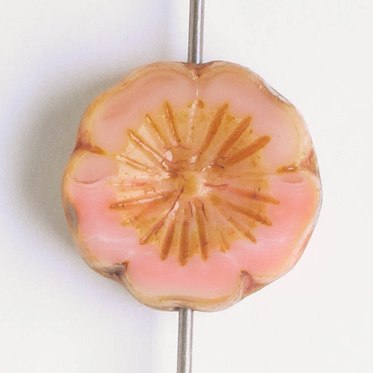 14mm Hibiscus Flower - Pink Picasso