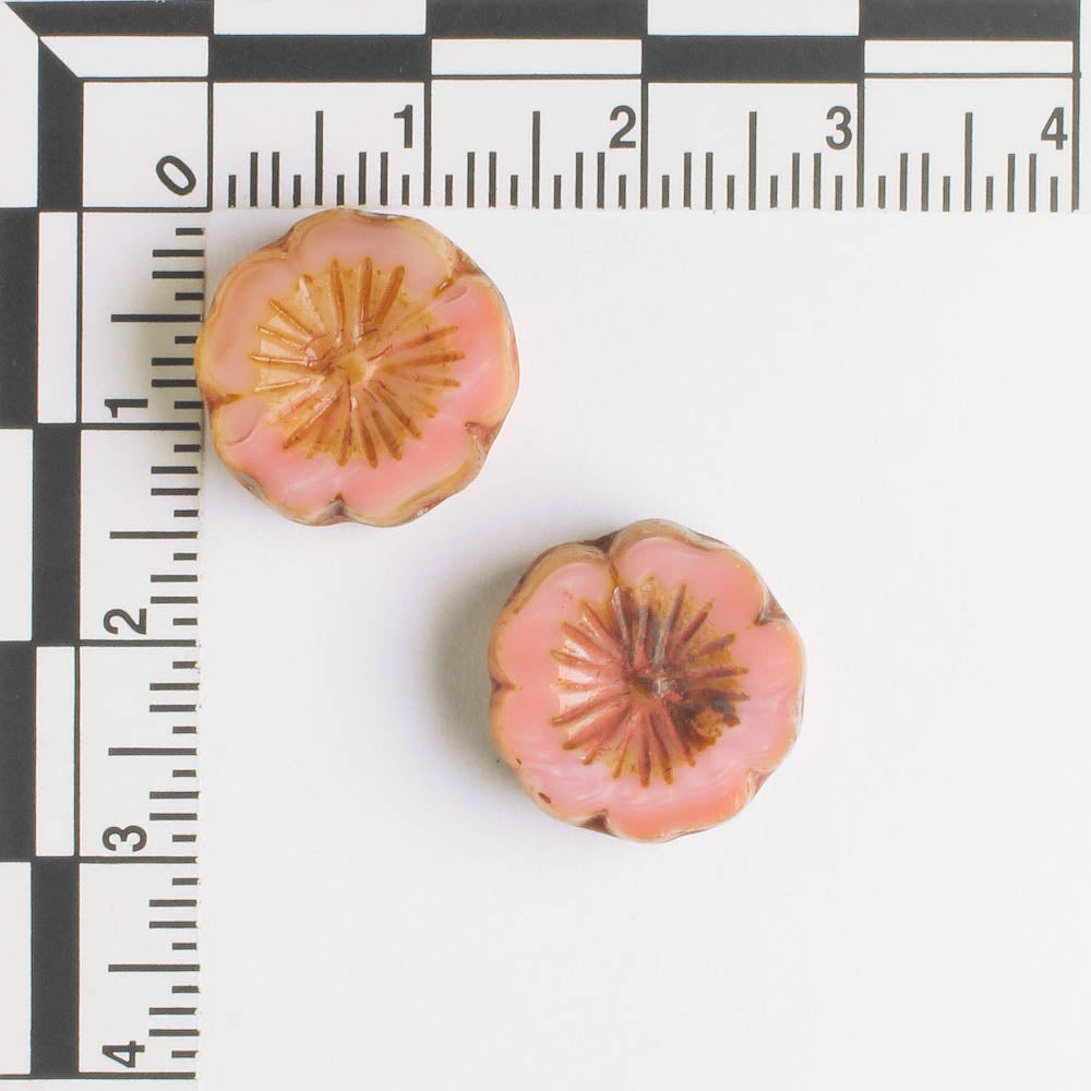 14mm Hibiscus Flower - Pink Picasso