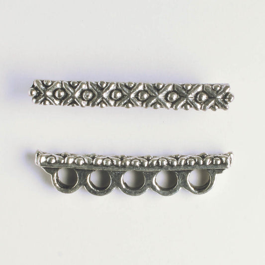5 Strand Spacer Bar - Silver