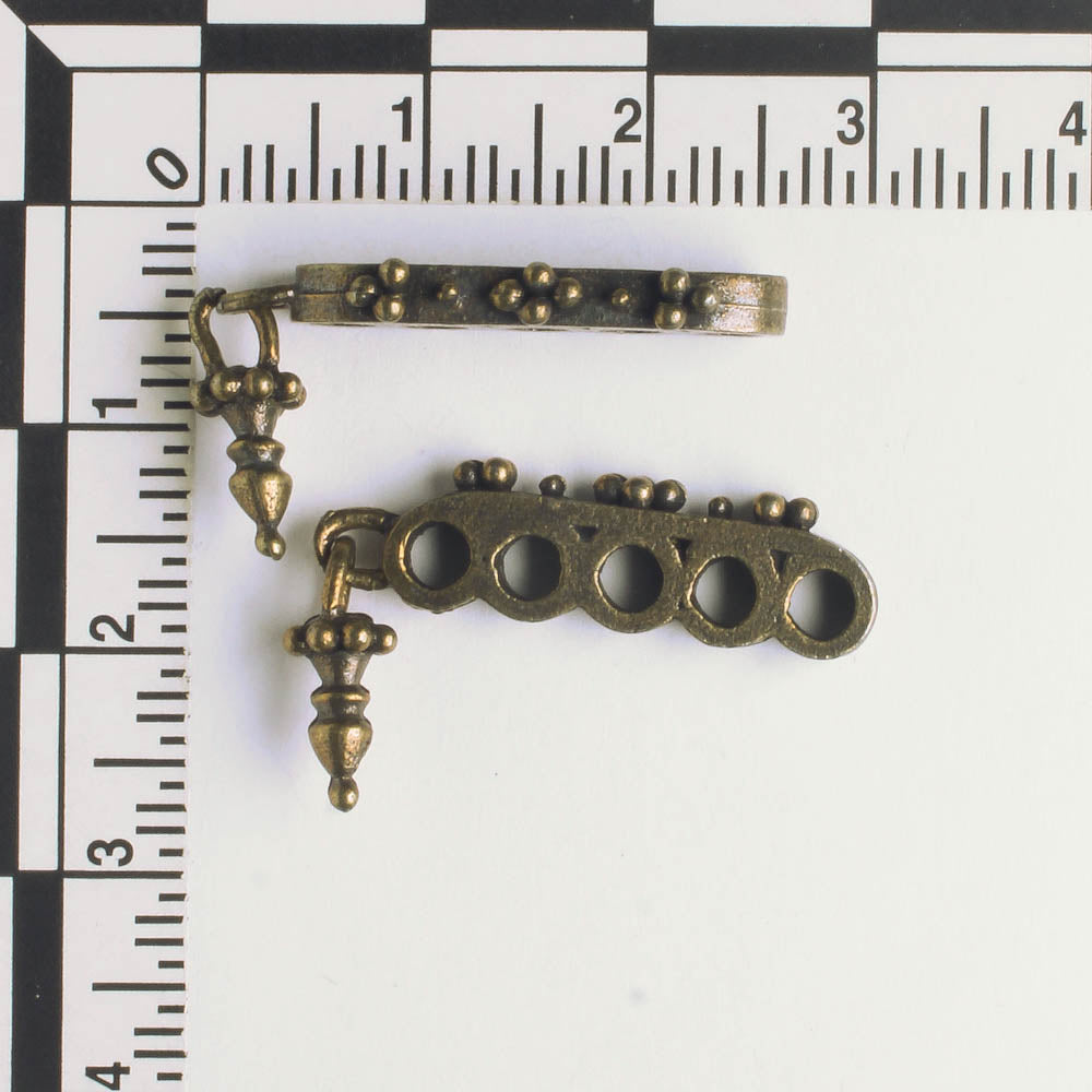5 Strand Spacer Bar - Brass