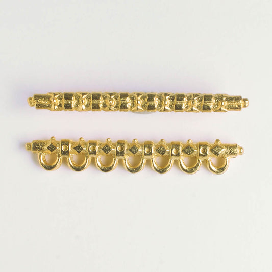 7 Strand Spacer Bar - Gold