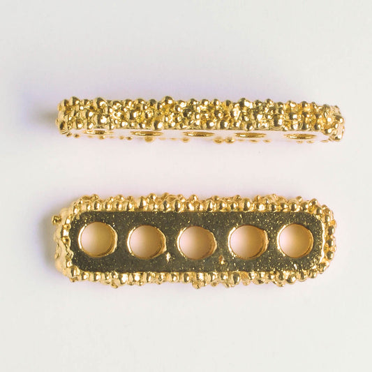 5 Strand Spacer Bar - Gold