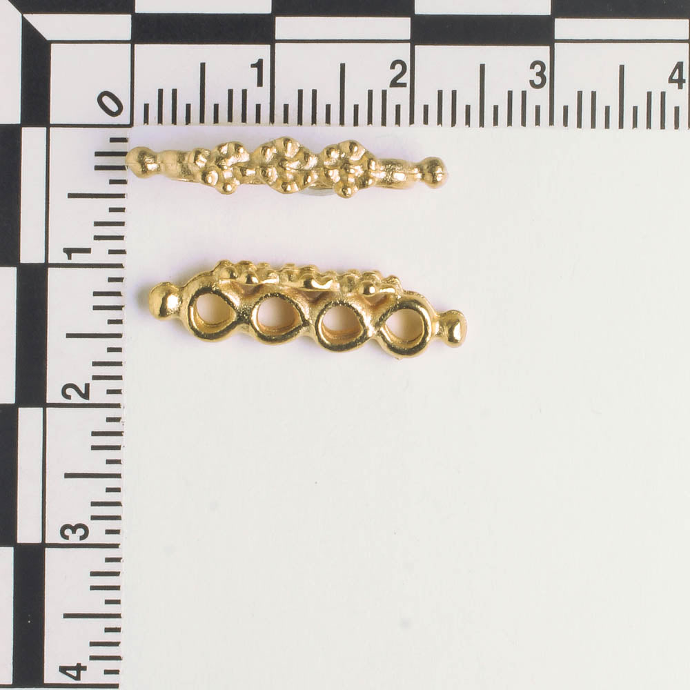 4 Strand Spacer Bar - Gold